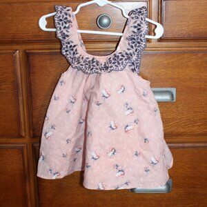 Joie  Size 24M Pink Floral Linen Top